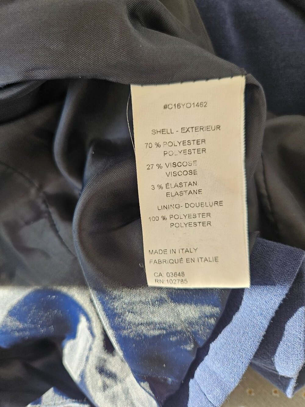 Blue cropped jacket - Picture 4 of 4